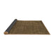 Sideview of Abstract Brown Modern Rug, abs822brn