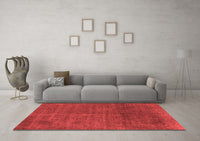 Machine Washable Abstract Red Modern Rug, wshabs822red