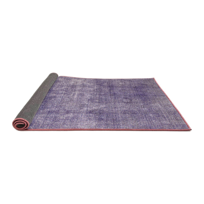 Sideview of Abstract Purple Modern Rug, abs823