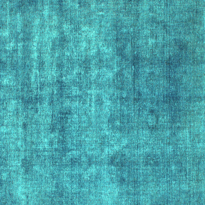 Square Abstract Turquoise Modern Rug, abs823turq