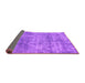 Sideview of Abstract Purple Modern Rug, abs823pur