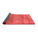 Abstract Red Modern Area Rugs