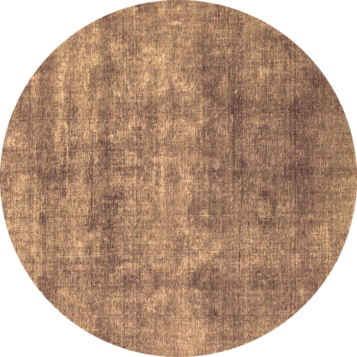 Round Machine Washable Abstract Brown Modern Rug, wshabs823brn