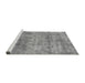 Sideview of Machine Washable Abstract Gray Modern Rug, wshabs823gry