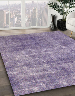 Abstract Purple Modern Rug in Family Room, abs823