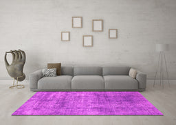 Machine Washable Abstract Pink Modern Rug in a Living Room, wshabs823pnk