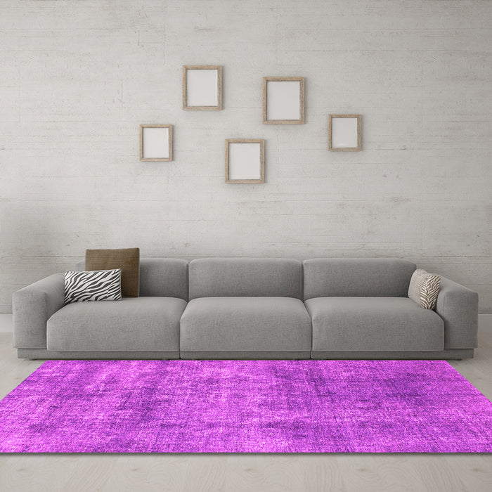Machine Washable Abstract Pink Modern Rug in a Living Room, wshabs823pnk