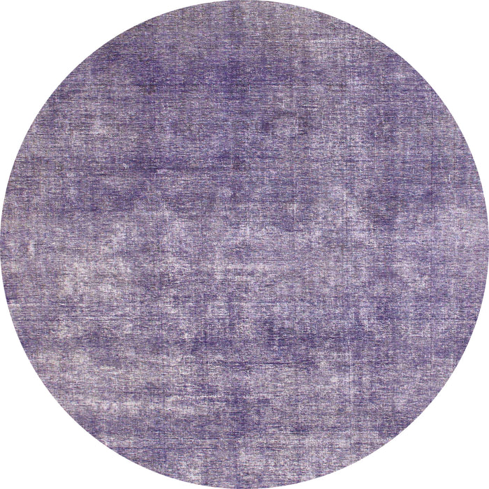 Round Abstract Purple Modern Rug, abs823