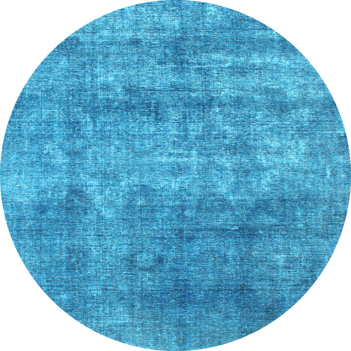Round Machine Washable Abstract Light Blue Modern Rug, wshabs823lblu