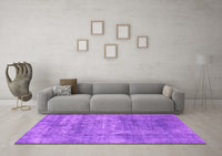 Machine Washable Abstract Purple Modern Rug, wshabs823pur