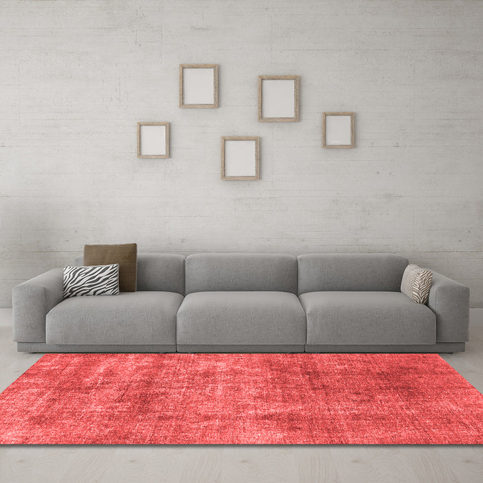 Modern Red Washable Rugs