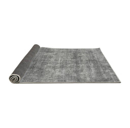 Sideview of Abstract Gray Modern Rug, abs823gry