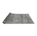 Sideview of Abstract Gray Modern Rug, abs823gry