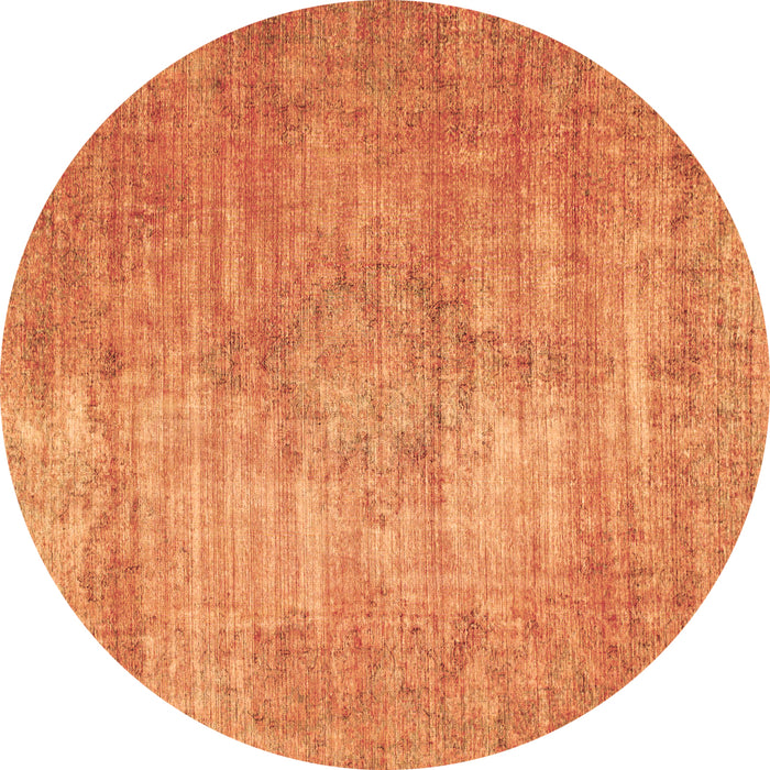 Round Machine Washable Abstract Brown Modern Rug, wshabs824brn