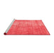 Modern Red Washable Rugs