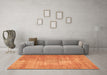 Machine Washable Abstract Brown Modern Rug in a Living Room,, wshabs824brn