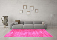 Machine Washable Abstract Pink Modern Rug, wshabs824pnk