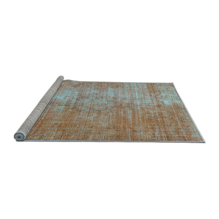 Sideview of Machine Washable Abstract Light Blue Modern Rug, wshabs824lblu