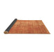 Sideview of Abstract Brown Modern Rug, abs824brn