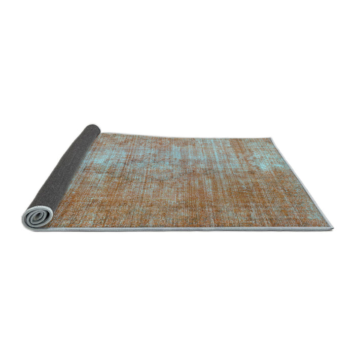 Sideview of Abstract Light Blue Modern Rug, abs824lblu