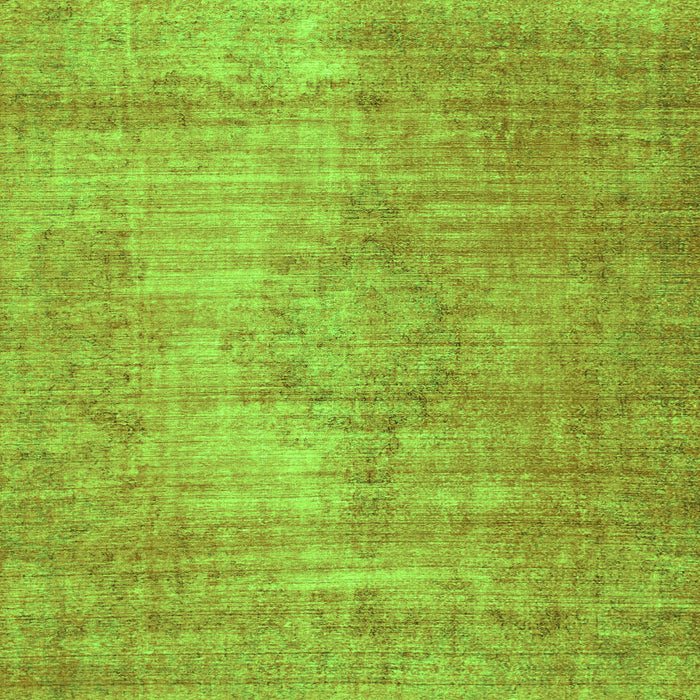 Square Machine Washable Abstract Green Modern Area Rugs, wshabs824grn