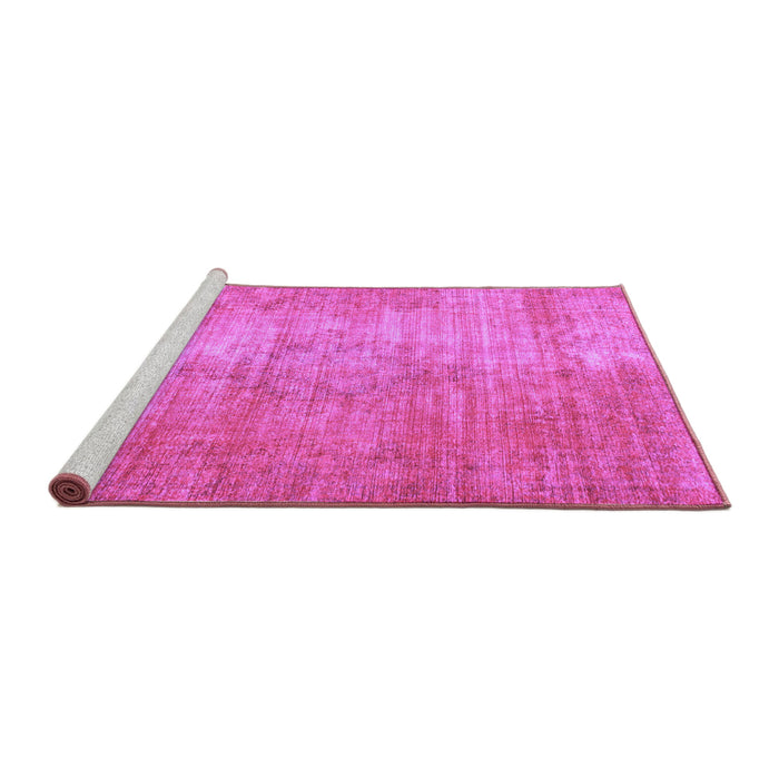Sideview of Machine Washable Abstract Purple Modern Area Rugs, wshabs824pur