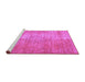 Sideview of Machine Washable Abstract Purple Modern Area Rugs, wshabs824pur