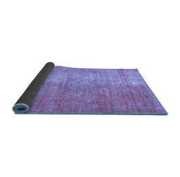 Sideview of Abstract Blue Modern Rug, abs824blu