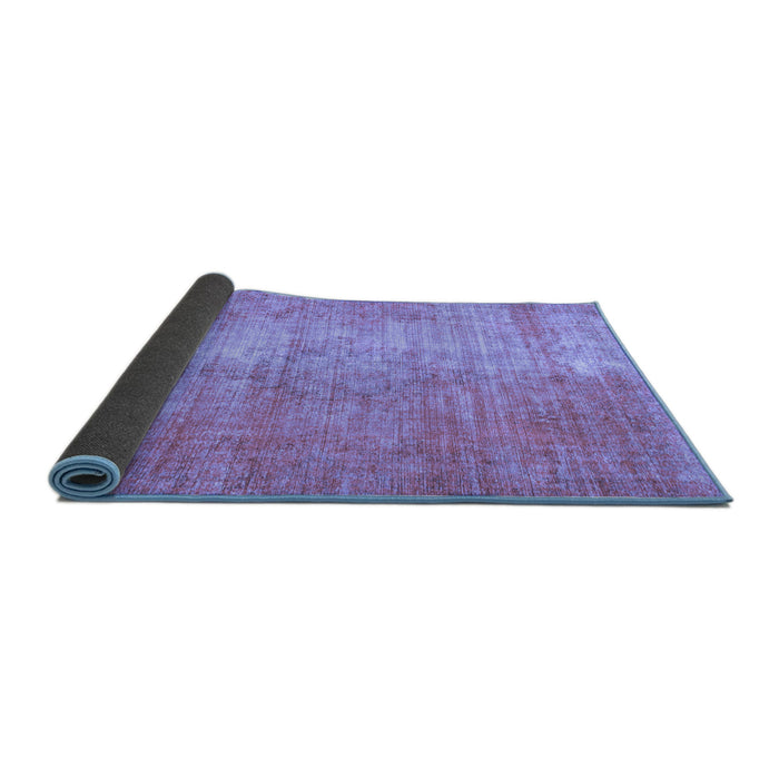 Sideview of Abstract Blue Modern Rug, abs824blu
