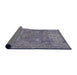 Sideview of Abstract Lavender Purple Modern Rug, abs825