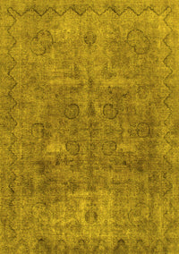 Abstract Yellow Modern Rug, abs825yw