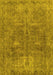 Abstract Yellow Modern Rug, abs825yw