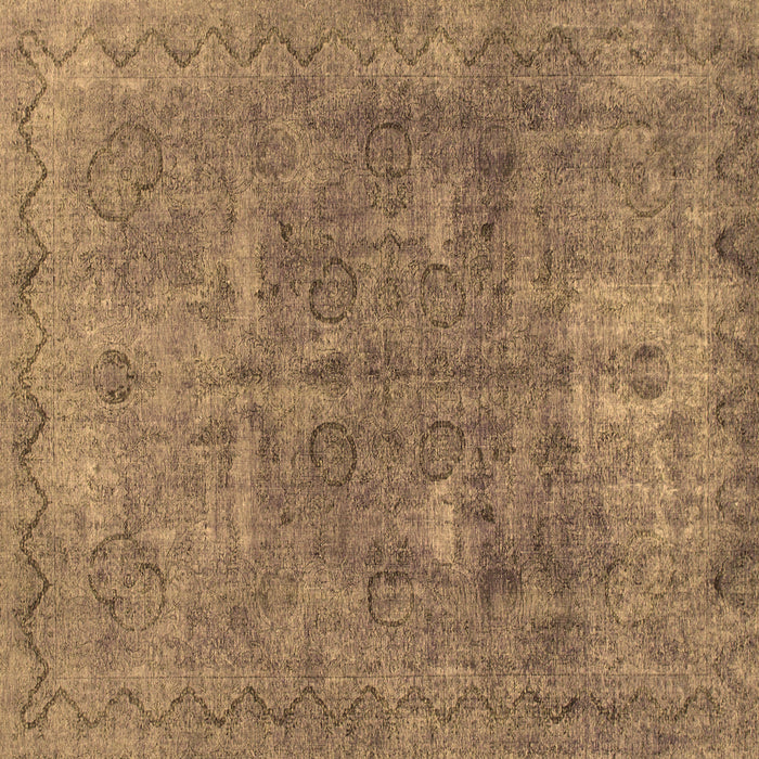Square Machine Washable Abstract Brown Modern Rug, wshabs825brn