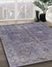 Machine Washable Abstract Lavender Purple Rug in a Family Room, wshabs825