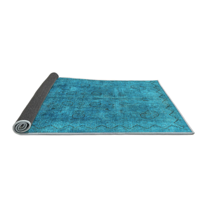 Sideview of Abstract Light Blue Modern Rug, abs825lblu