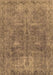 Machine Washable Abstract Brown Modern Rug, wshabs825brn