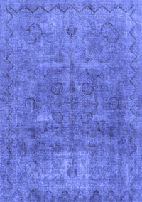 Abstract Blue Modern Rug, abs825blu