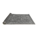 Sideview of Abstract Gray Modern Rug, abs825gry