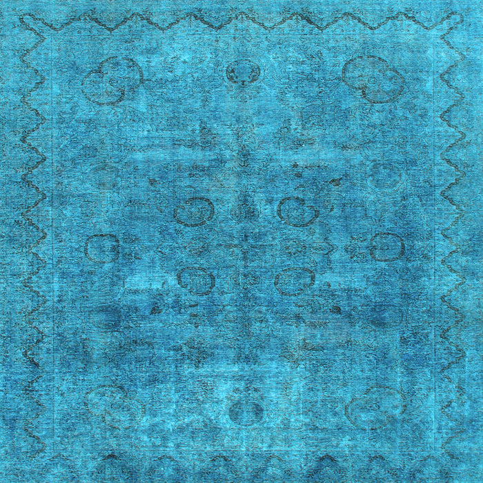 Square Abstract Light Blue Modern Rug, abs825lblu