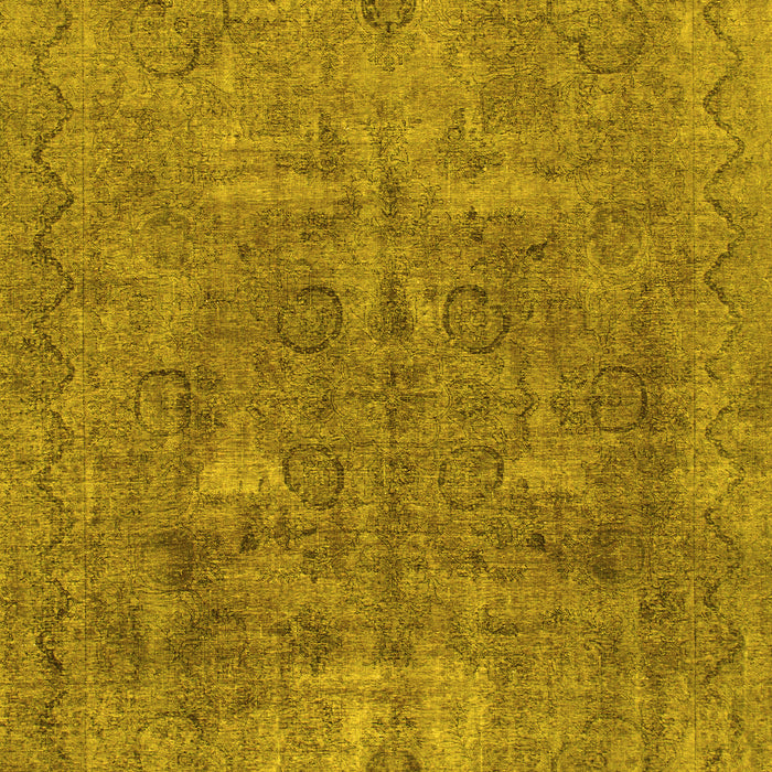 Machine Washable Abstract Yellow Modern Rug, wshabs825yw