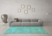 Machine Washable Abstract Light Blue Modern Rug in a Living Room, wshabs826lblu