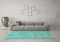 Machine Washable Abstract Light Blue Modern Rug, wshabs826lblu