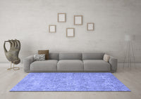 Machine Washable Abstract Blue Modern Rug, wshabs826blu