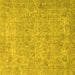 Square Machine Washable Abstract Yellow Modern Rug, wshabs826yw