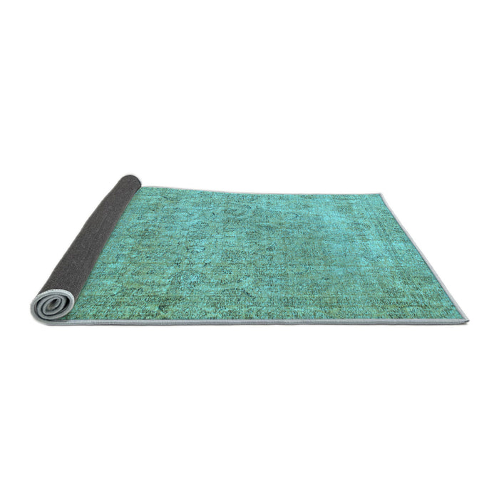 Sideview of Abstract Light Blue Modern Rug, abs826lblu
