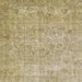 Square Abstract Ginger Brown Green Modern Rug, abs826