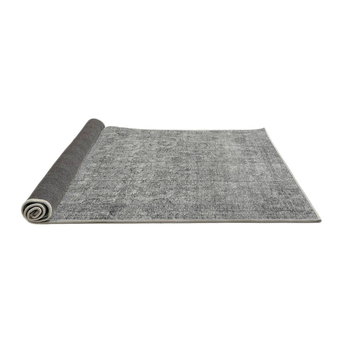 Sideview of Abstract Gray Modern Rug, abs826gry