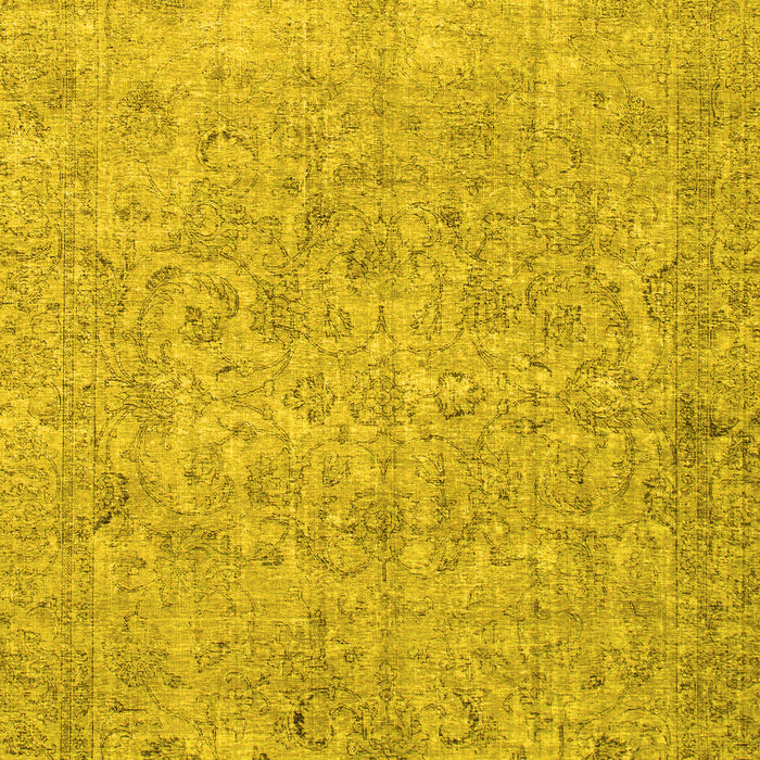 Abstract Yellow Modern Rug, abs826yw
