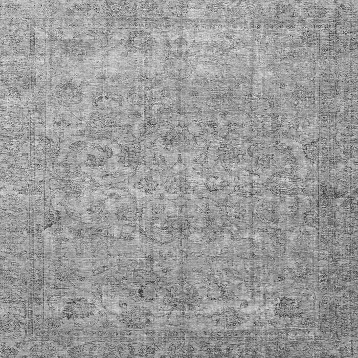 Square Abstract Gray Modern Rug, abs826gry