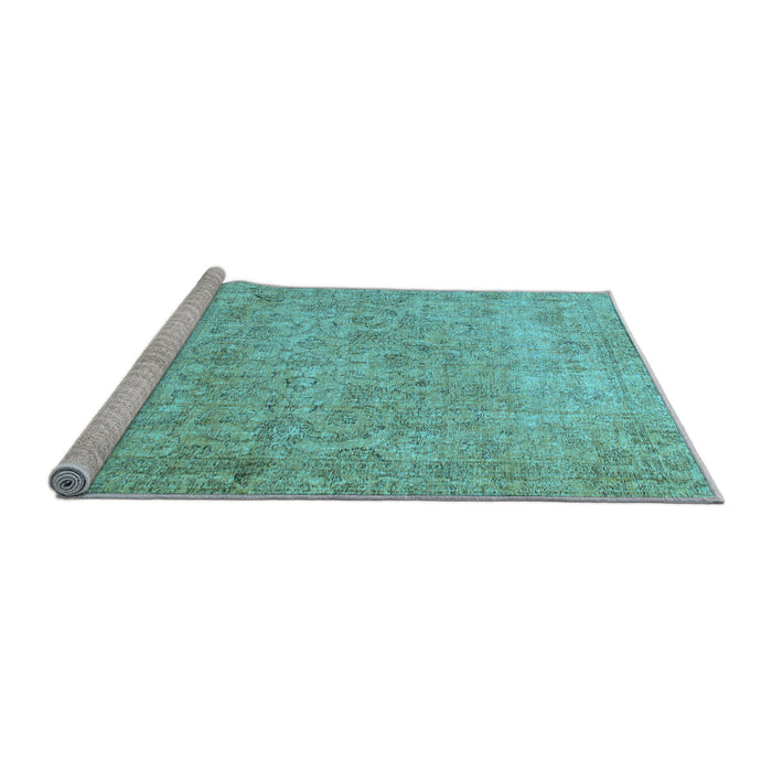 Sideview of Machine Washable Abstract Light Blue Modern Rug, wshabs826lblu